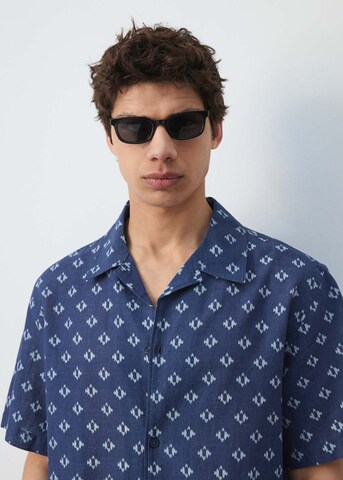 MANGO MAN Regular fit Button Up Shirt 'Comino' in Blue