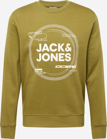 JACK & JONES Sweatshirt 'PILOU' in Groen: voorkant