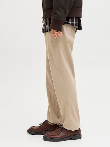 JACK & JONES Loose fit Chino trousers 'JPSTKANE HANK' in Beige