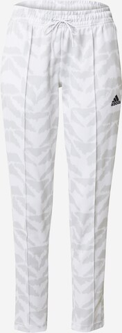 Effilé Pantalon de sport 'Tiro Suit Up Lifestyle' ADIDAS SPORTSWEAR en gris : devant