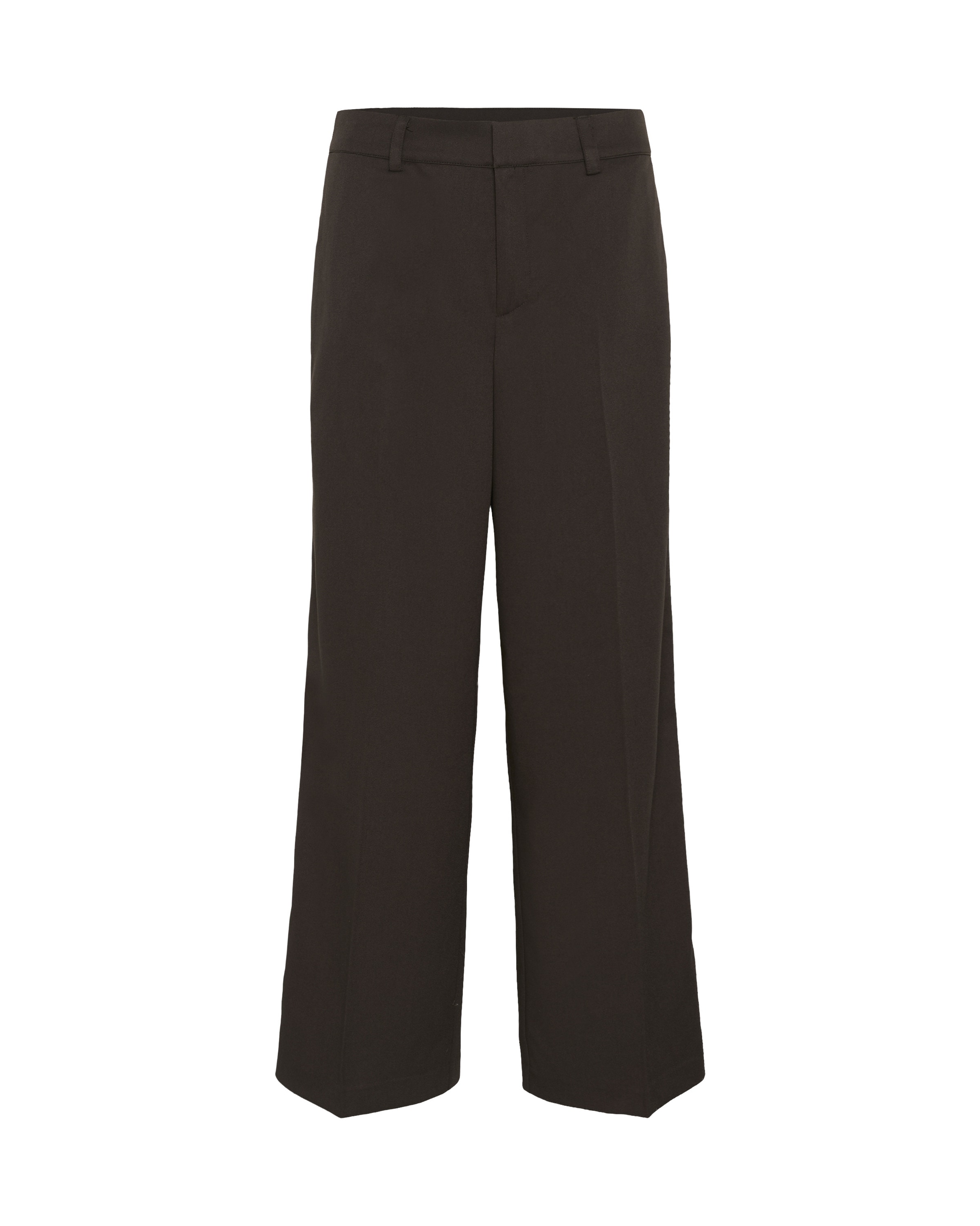 CULTURE Wide leg Broek 'CUBelsie' in Bruin: voorkant