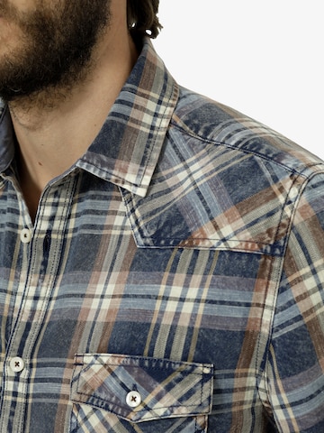 BABISTA Regular fit Button Up Shirt in Blue