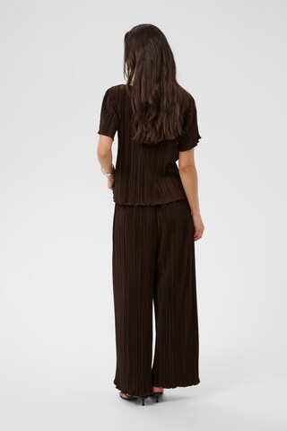 Wide Leg Pantalon 'KAInes' Kaffe en marron