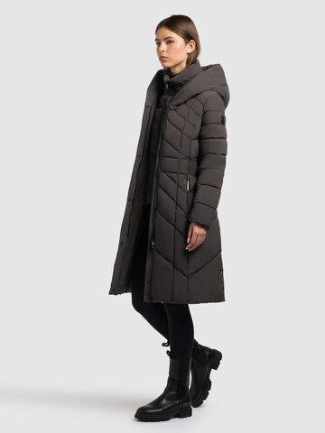 khujo Winter Coat 'LAIO' in Grey: front