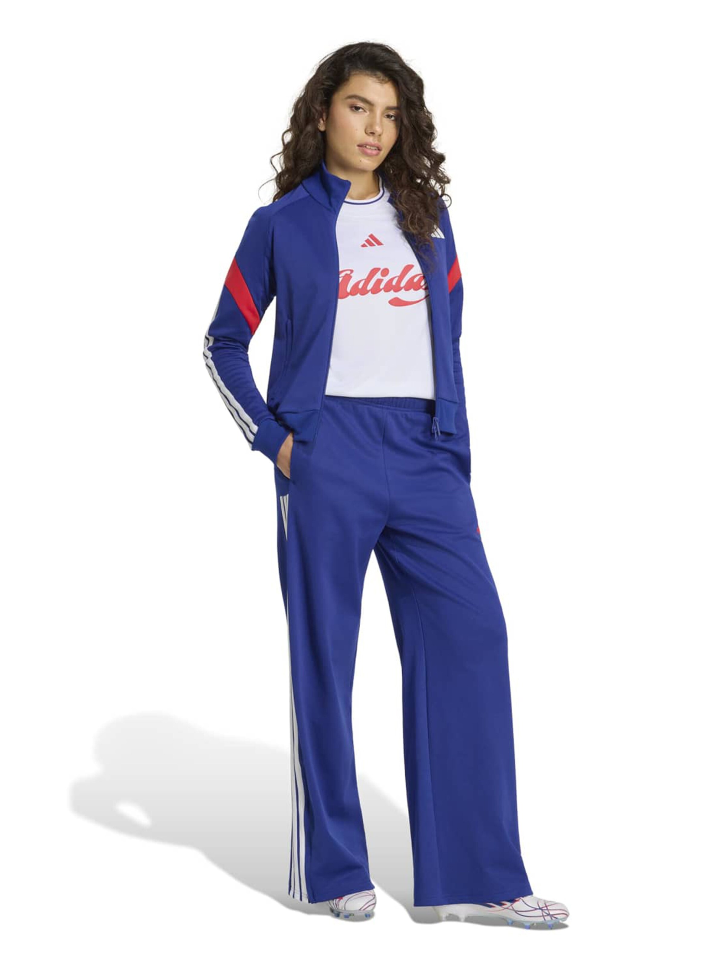 ADIDAS SPORTSWEAR Wide leg Παντελόνι φόρμας 'HER' σε μπλε