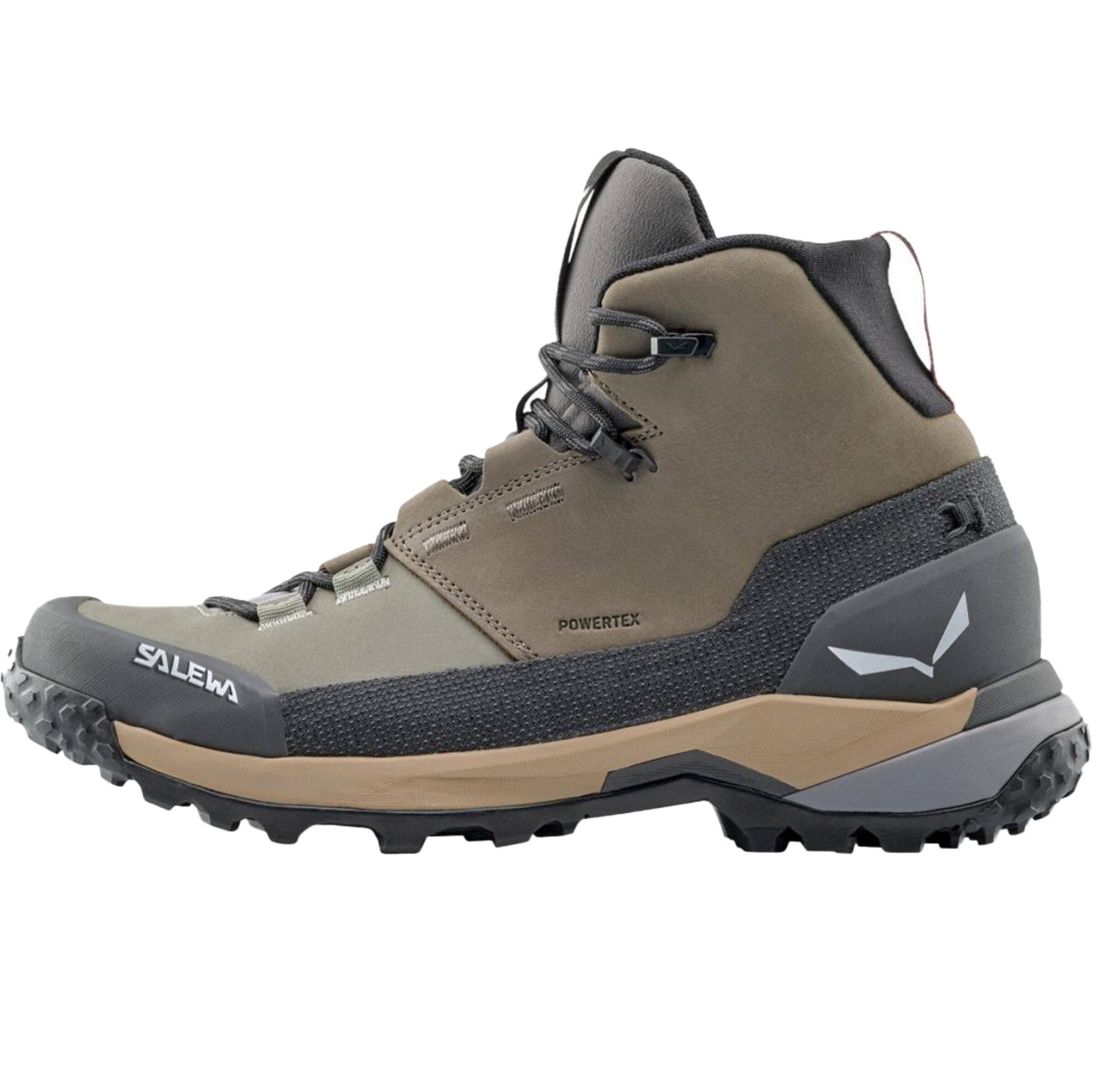 SALEWA Boots ' Puez Leather Mid Powertex ' in Brown: front