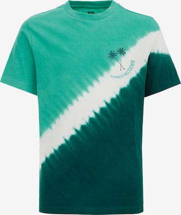 T-Shirt WE Fashion en vert : devant