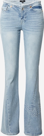 True Religion Flared Jeans in Blauw: voorkant