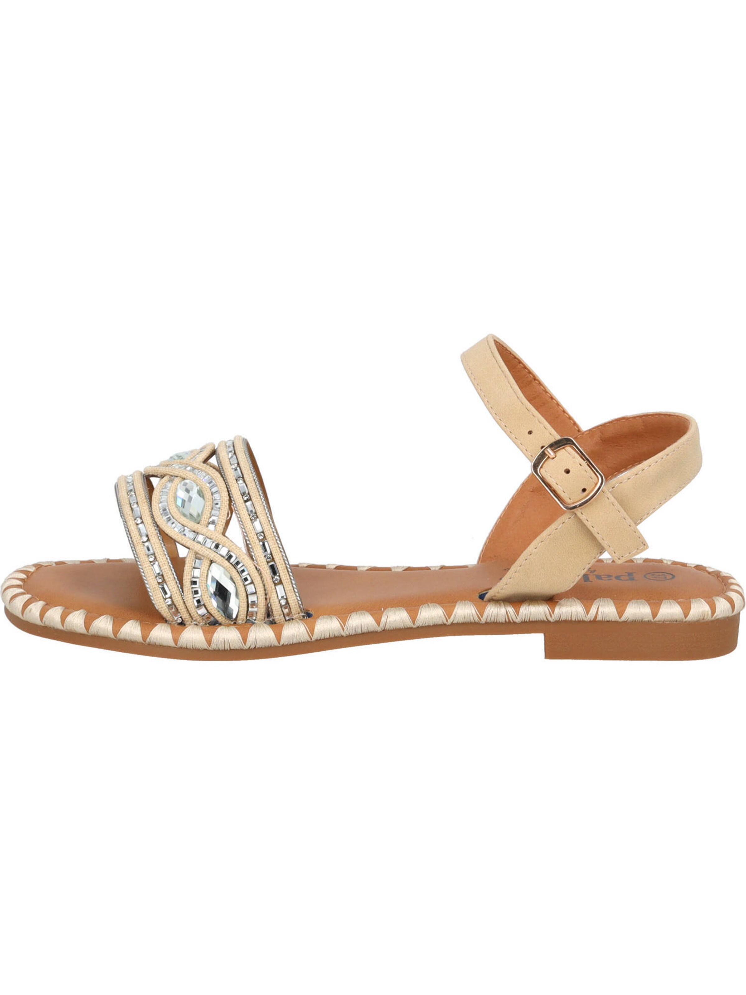 Palado by Sila Sahin Sandale 'Naforao' in Beige: Vorderseite