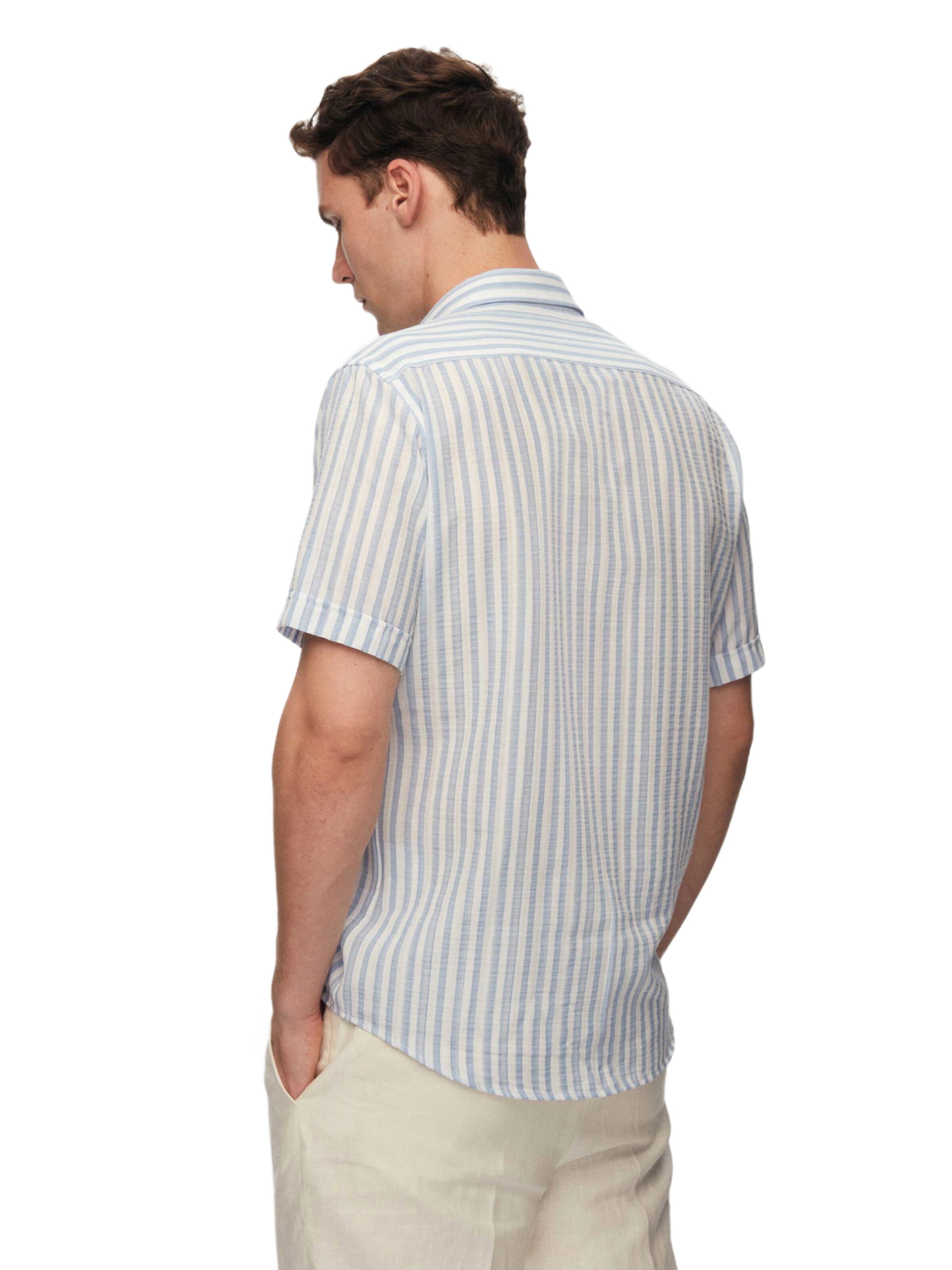 D’S Damat Regular fit Button Up Shirt in Blue
