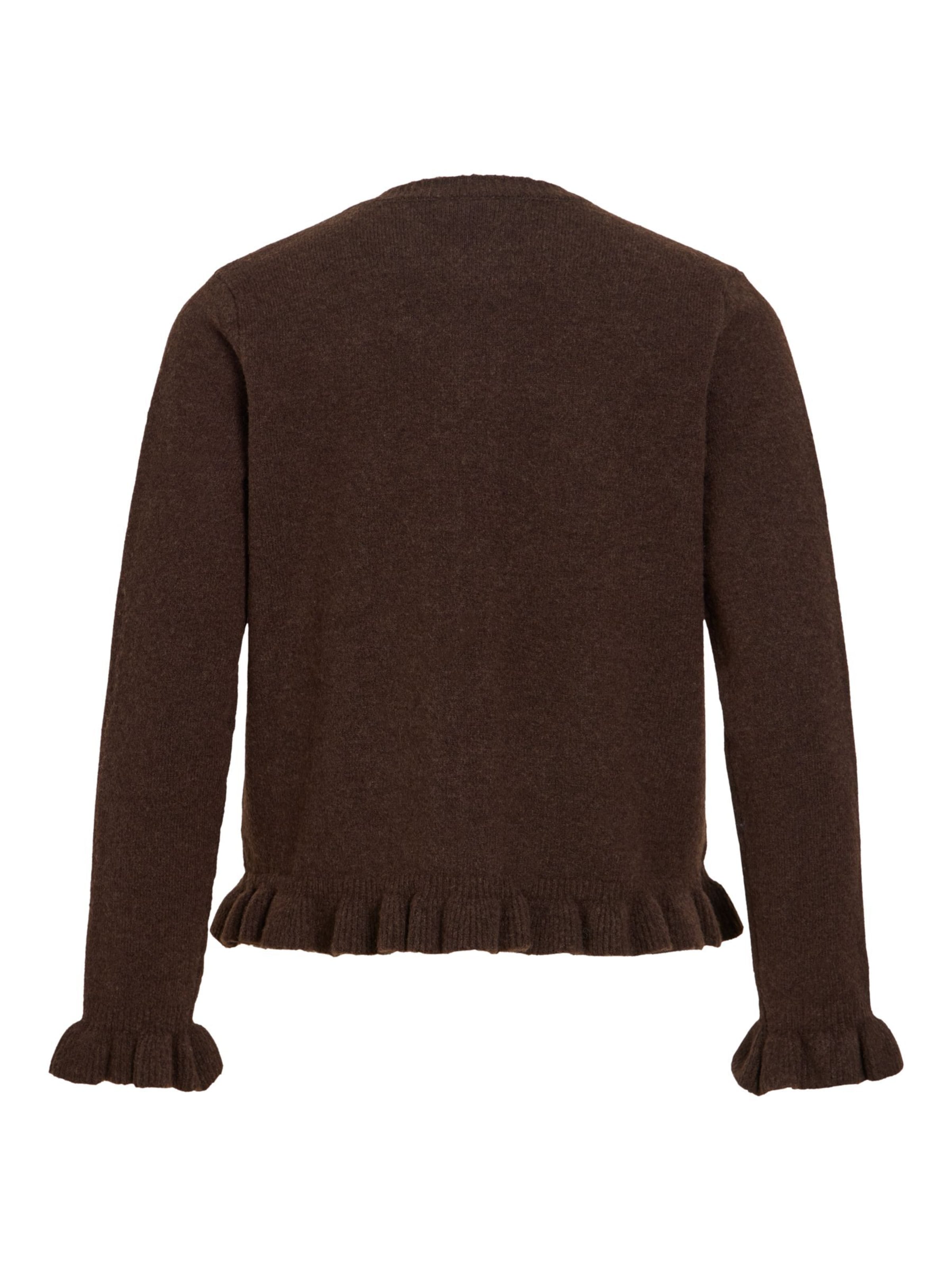 VILA Gebreid vest 'VIJacia' in Bruin