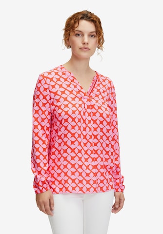 Cartoon Blouse in Roze: voorkant