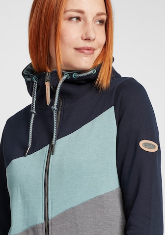Oxmo Zip-Up Hoodie 'Aggi' in Blue
