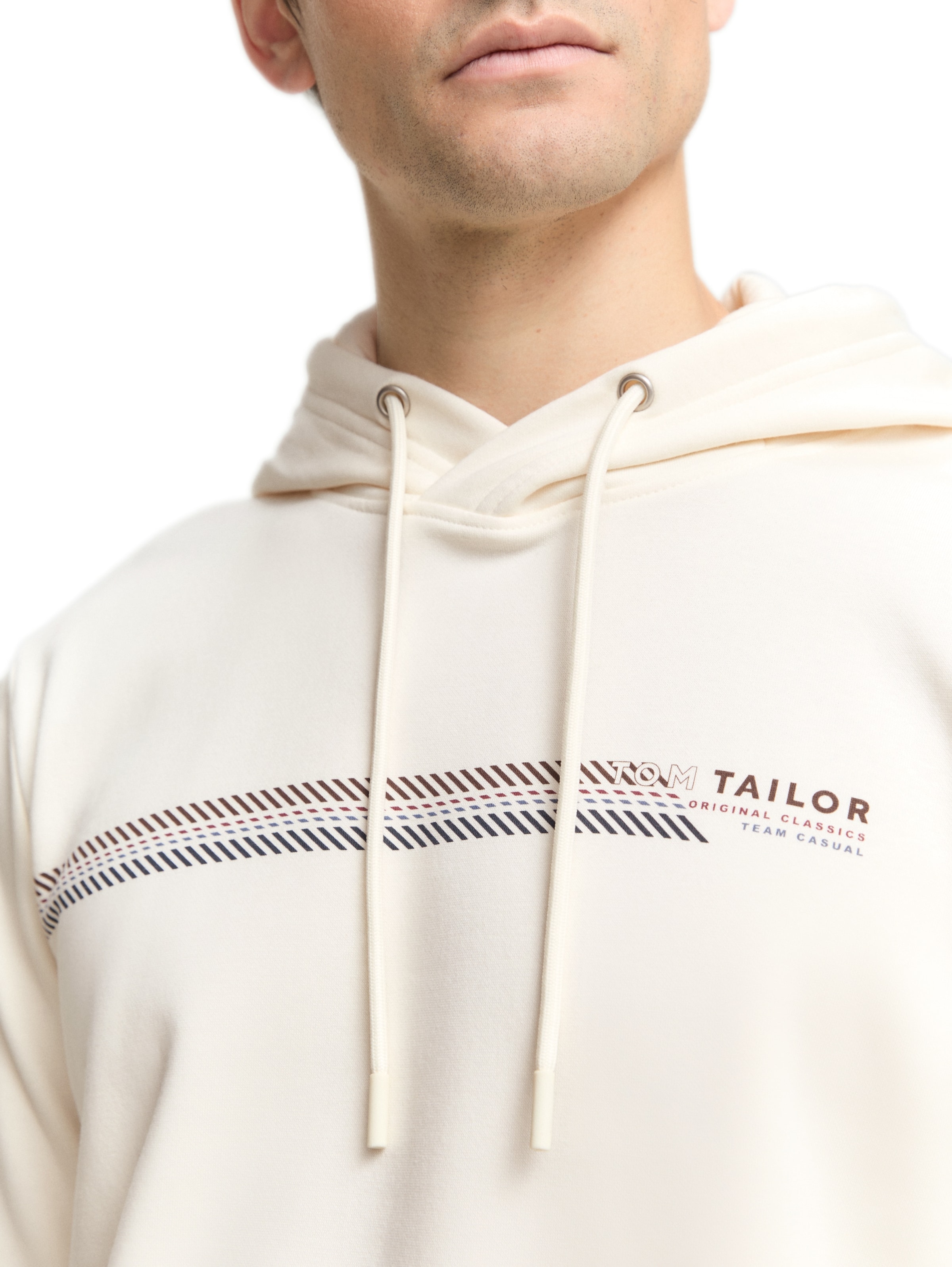TOM TAILOR Sweatshirt in White