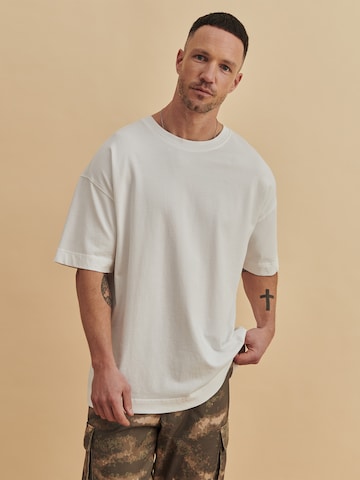 DAN FOX APPAREL T-Shirt 'Erik' (GOTS) in Weiß: predná strana
