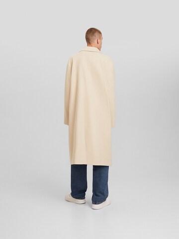 Bershka Between-Seasons Coat in Beige