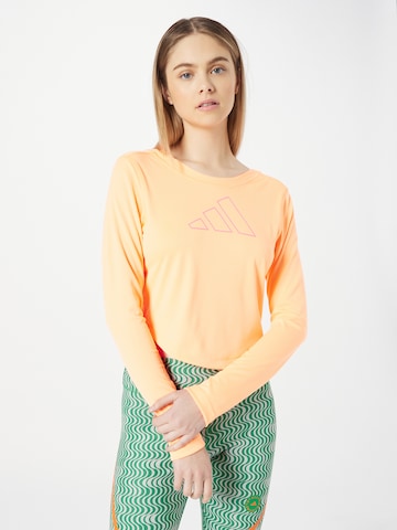 ADIDAS PERFORMANCE Koszulka funkcyjna 'Hyperbright ' w kolorze pomarańczowy: przód