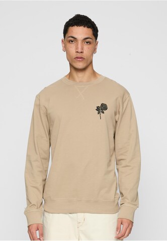 MT Men Sweatshirt 'Wasted Youth' in Beige: front