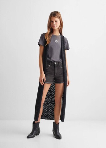 MANGO TEEN Vest 'Festival' in Black