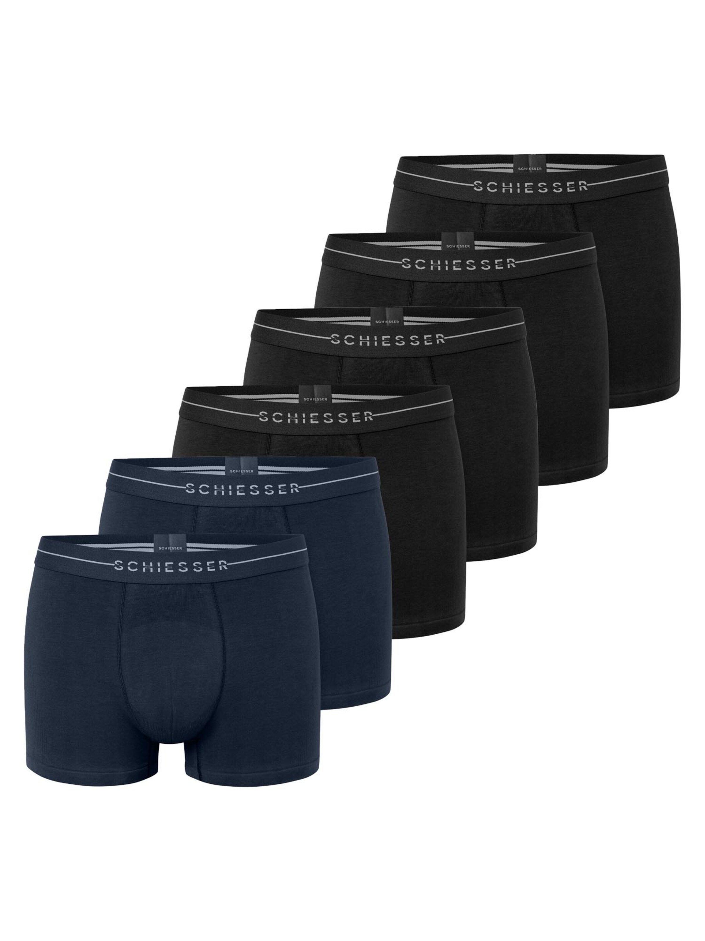 SCHIESSER Boxershorts 'Cotton Flex'‌‌‌‌‌‌‌ in Schwarz: Vorderseite