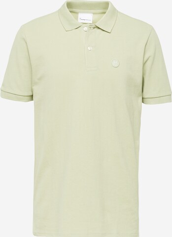 KnowledgeCotton Apparel Shirt 'ROWAN' in Groen: voorkant