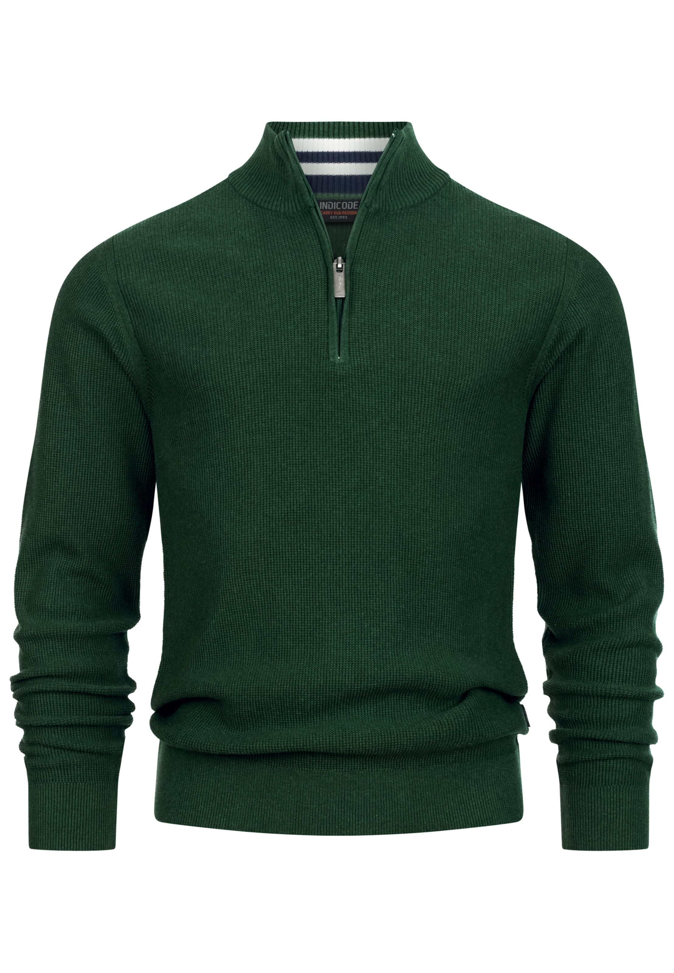 INDICODE JEANS Trui ' Bull ' in Groen: voorkant