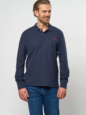 T-Shirt 'Brett' U.S. POLO ASSN. en bleu : devant