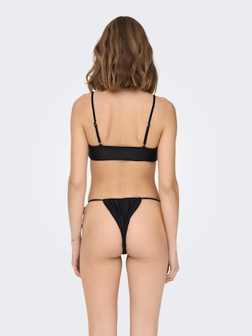 ONLY - Bustier Top de bikini 'EVA' en negro
