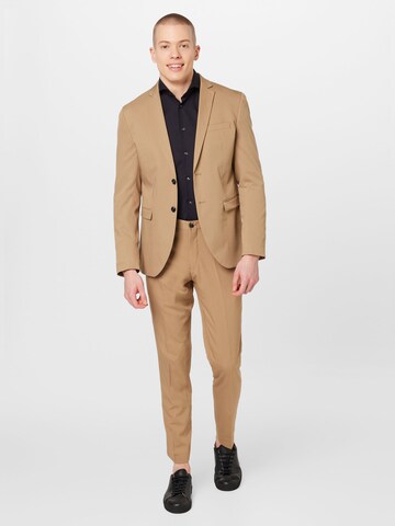 JACK & JONES Slimfit Puku 'Franco' värissä beige