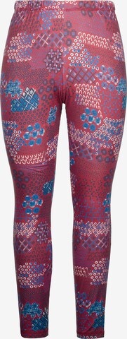 Skinny Leggings Ulla Popken en rose : devant