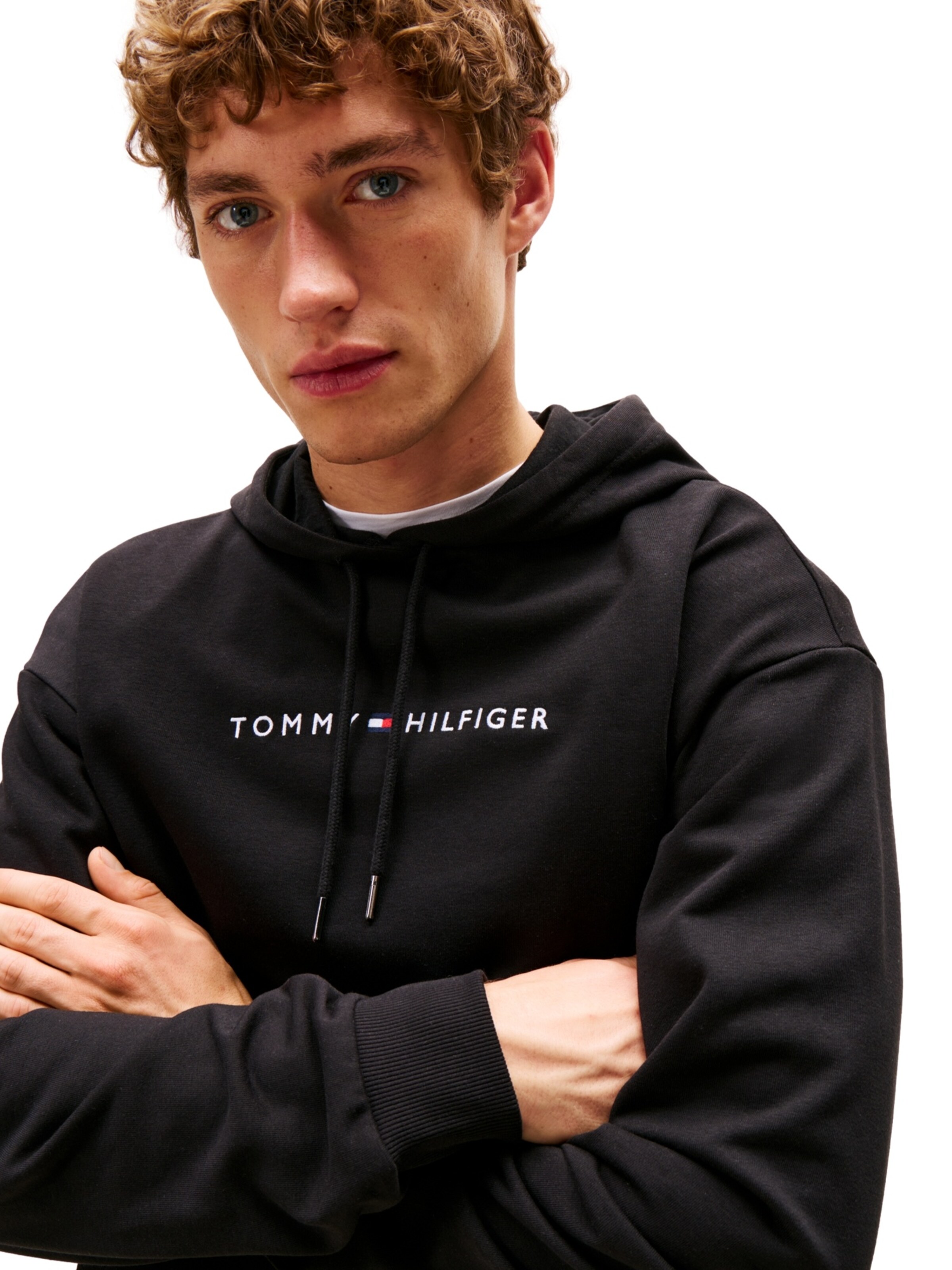 TOMMY HILFIGER Trui in Zwart