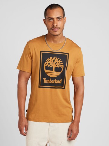 TIMBERLAND T-Shirt in Braun: Vorderseite