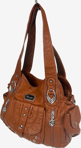 Kumixi Handtasche in Braun: Vorderseite