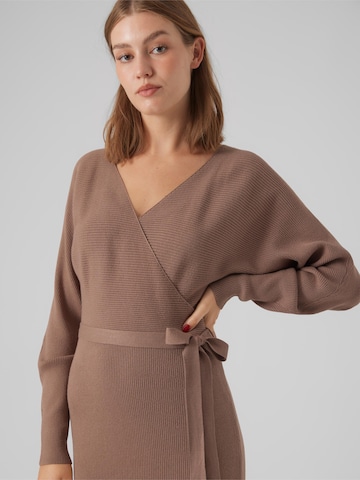 VERO MODA Knit dress 'Holly Rem' in Brown