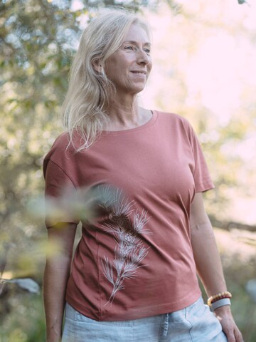 Life-Tree Oversized Shirt in Brown