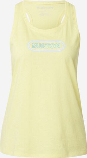 BURTON Sporttop 'CARTA' in de kleur Turquoise / Lichtgeel / Wit, Productweergave
