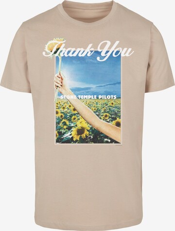T-Shirt 'Stone Temple Pilots - Thank you' Merchcode en beige : devant