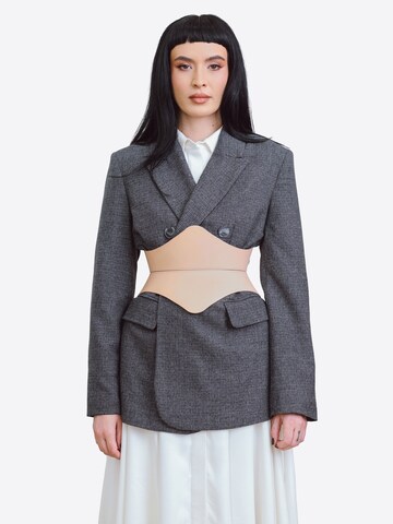 Haute Cuir Belt 'Soreen' in Beige: front