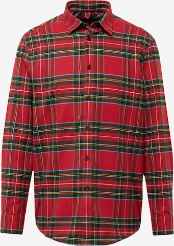 DRYKORN Regular fit Button Up Shirt 'RAMIS' in Red: front