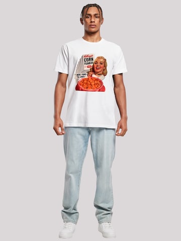 T-Shirt 'Kellogg's Corn Flakes Cereal 1950's' F4NT4STIC en blanc