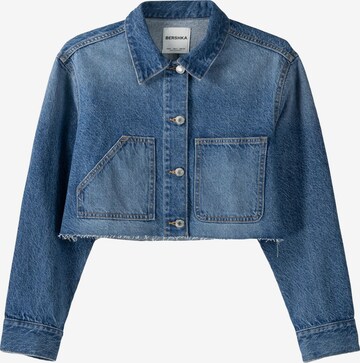 Veste mi-saison Bershka en bleu : devant