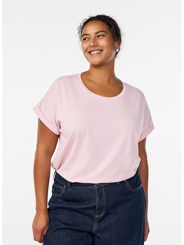 Zizzi - Camisa 'Mkatja' em rosa: frente
