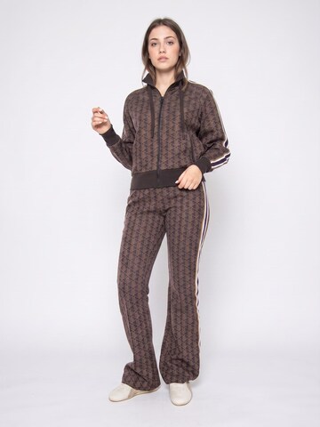 LACOSTE Baggy Pants 'Tracksuit Pant 9I4 -- Brown Women's Jogging Pants Women' in Brown: front
