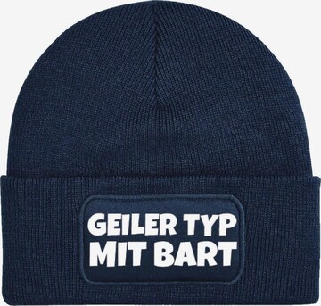 Youth Designz Mütze 'Geiler Typ mit Bart' in Blau: Vorderseite