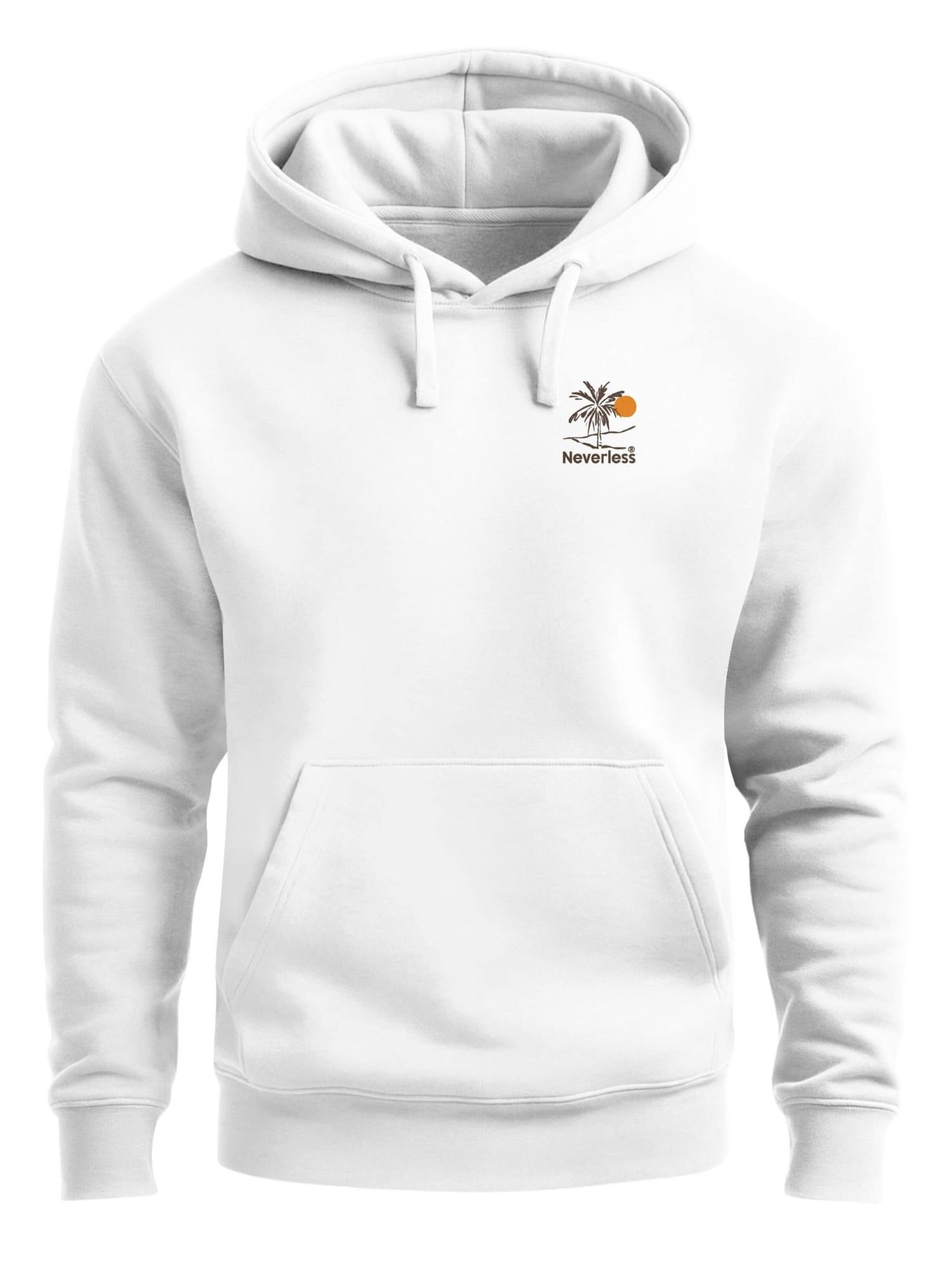 Neverless Sweatshirt 'Take me to Paradise' in White: front