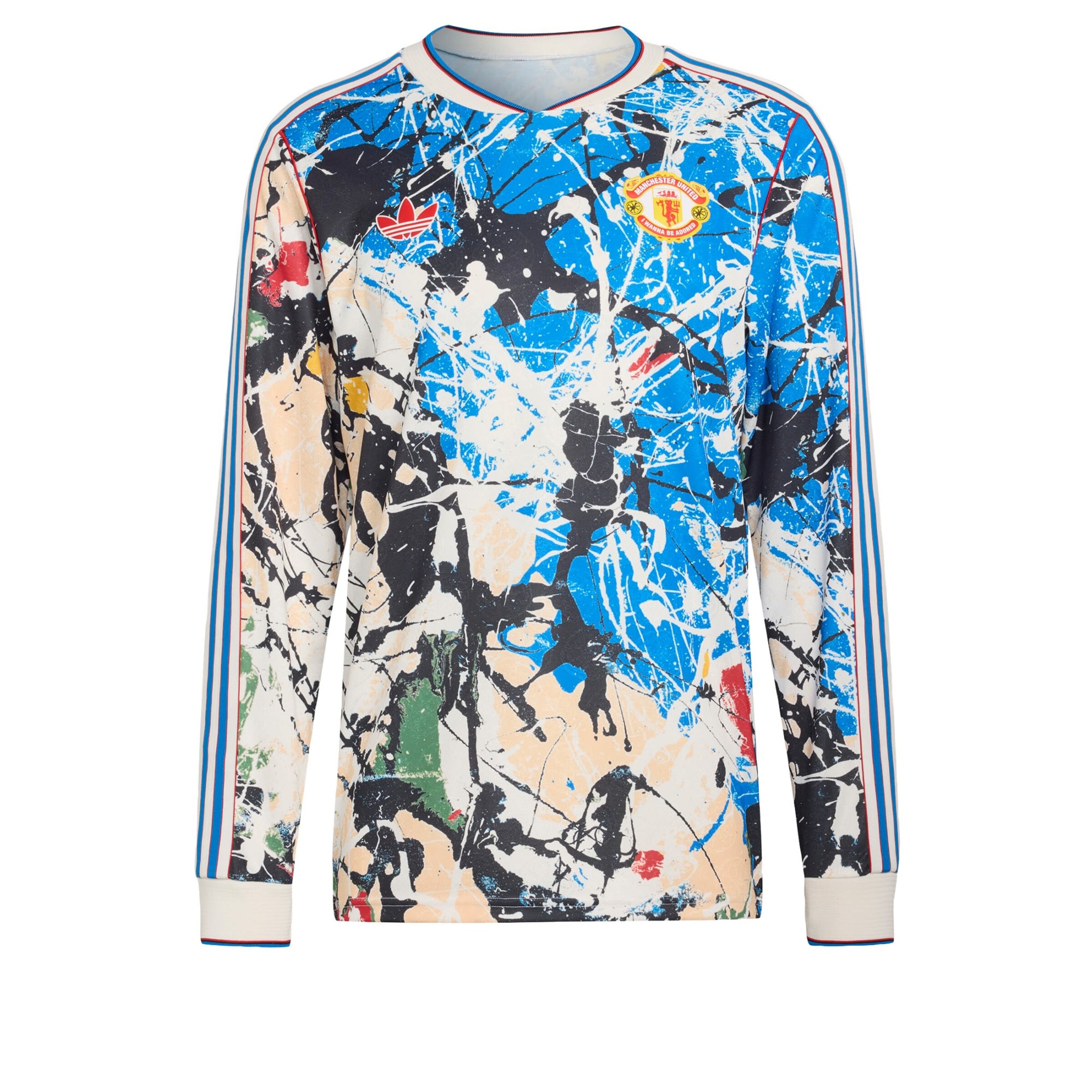 T-Shirt fonctionnel 'Manchester United' ADIDAS PERFORMANCE en bleu : devant