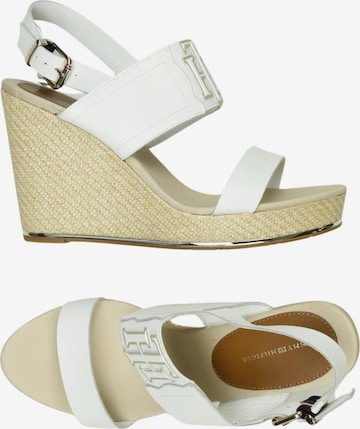 TOMMY HILFIGER Sandalen 42 in Weiß: Vorderseite