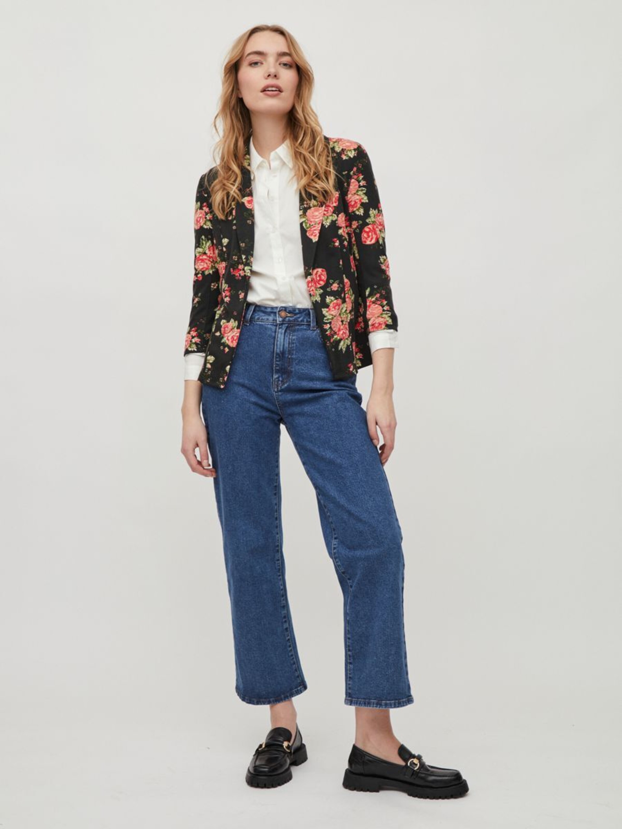 Frauen Blazer Vila Petite Blazer in Mischfarben, Schwarz - MT91867 Frauen Blazer Vila Petite Blazer in Mischfarben, Schwarz - MT91867