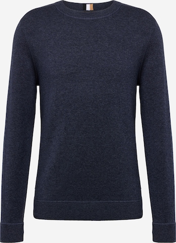 BOSS Sweater 'Onore' in Blue: front