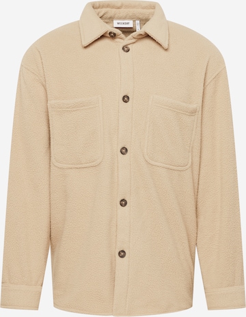 Chemise WEEKDAY en beige : devant